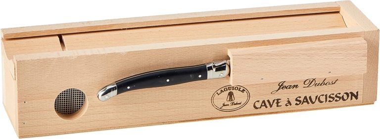 Laguiole Jean Dubost 61311 Cave à Saucisson / Couteau Noir